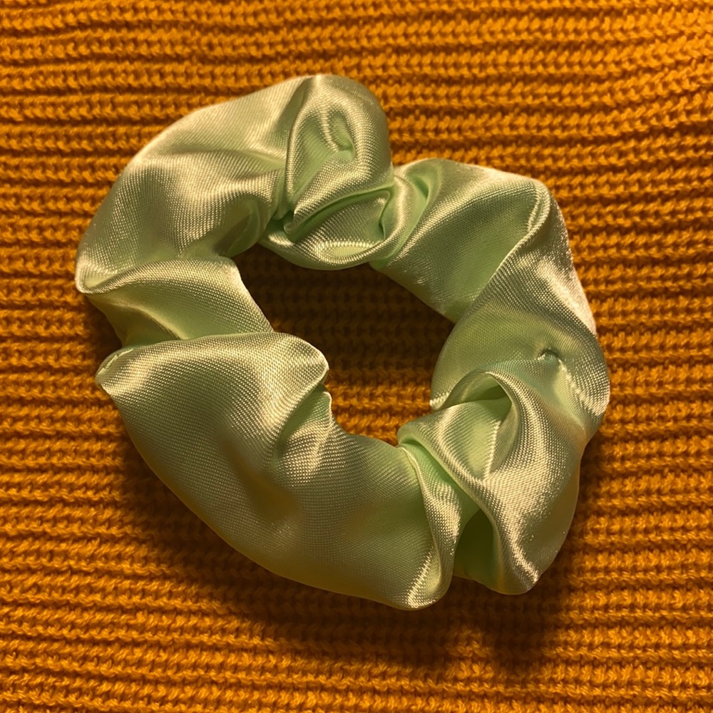 Pastel Green Scrunchie